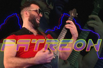 A photo highlighting Jesse's Patreon, featuring bold text and a Jesse playing guitar